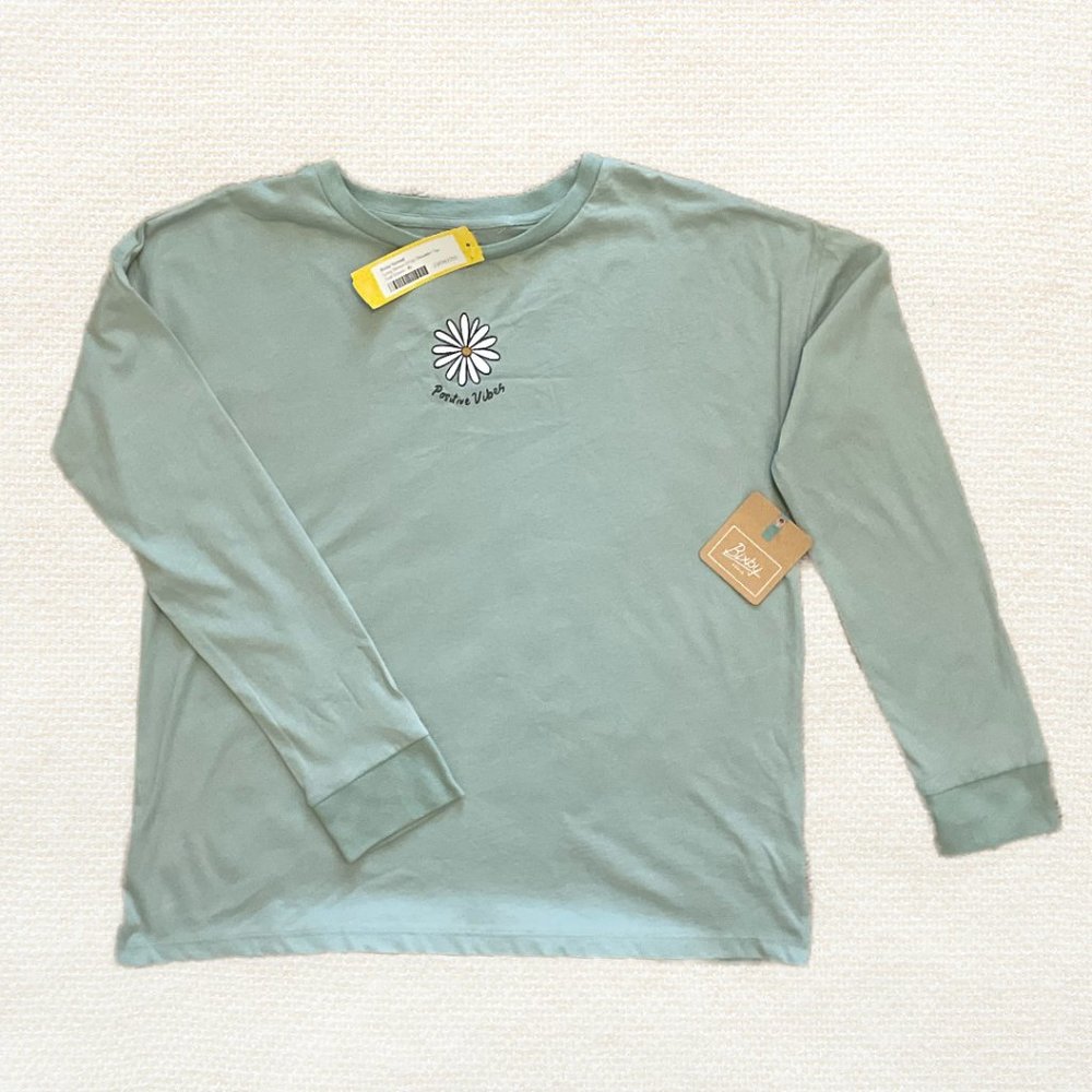 NWT - Bixby Nomad Girls Long Sleeve Tee - Teal Green - XL